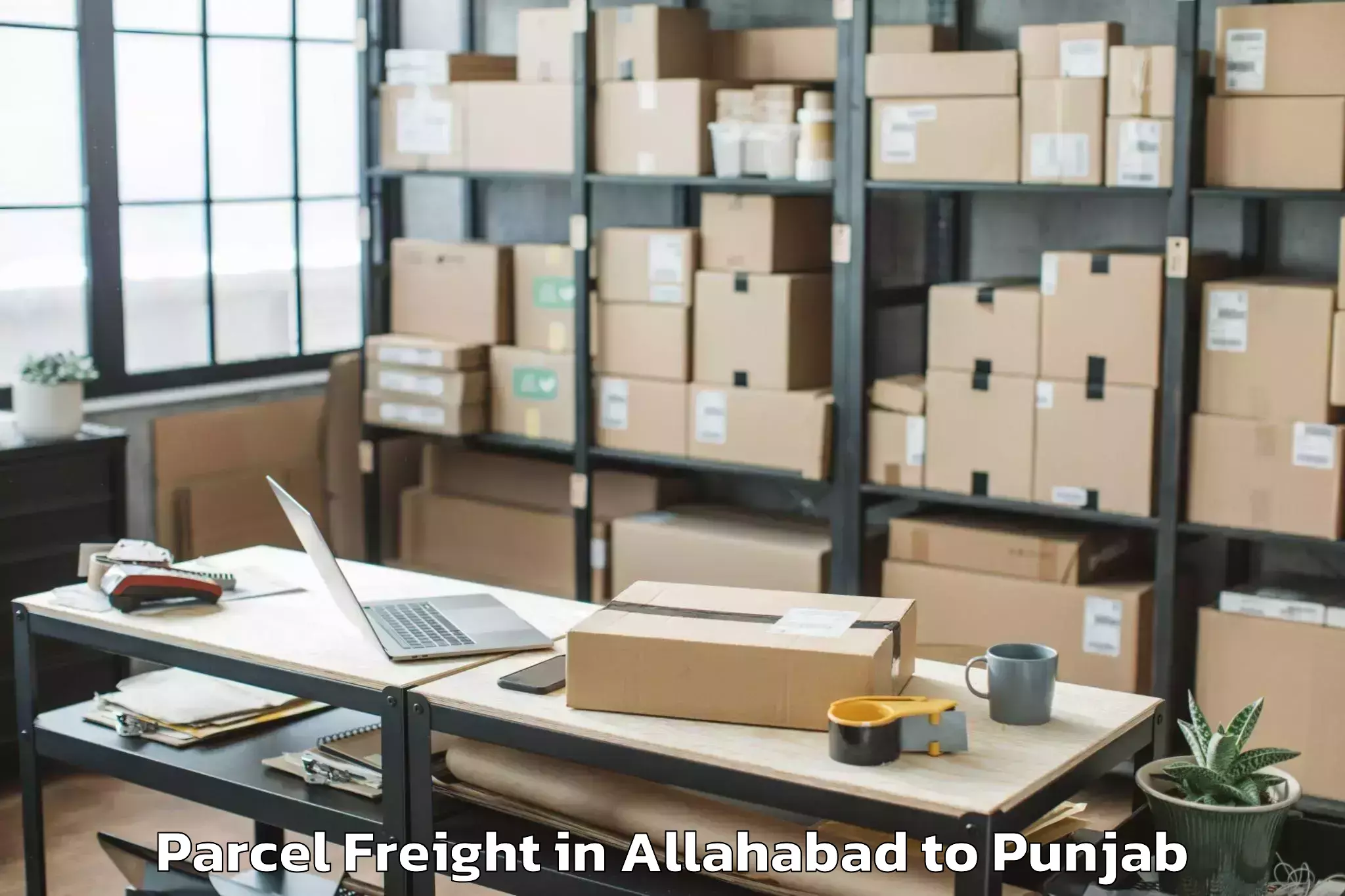 Book Allahabad to Siswan Parcel Freight Online